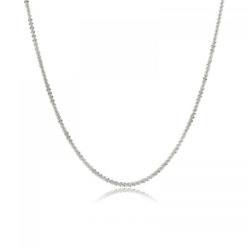 Halskette, 304 Edelstahl, mit Verlängerungskettchen von 4cm, Modeschmuck & für Frau, originale Farbe, Länge:ca. 45 cm, verkauft von PC