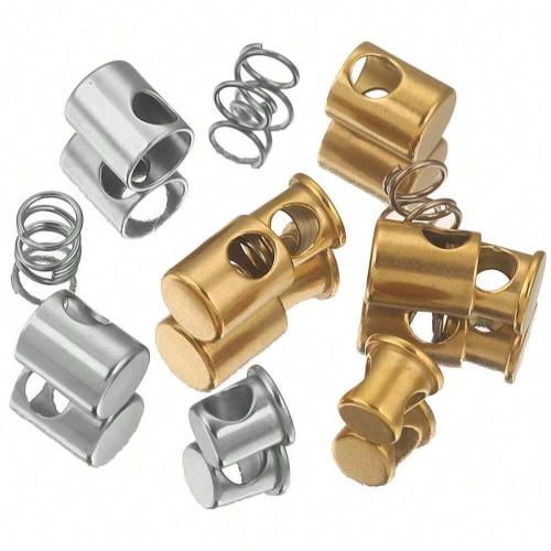 304 Stainless Steel Spring Stopper Buckle, Vacuum Ion Plating, fashion jewelry & DIY nickel, lead & cadmium free 