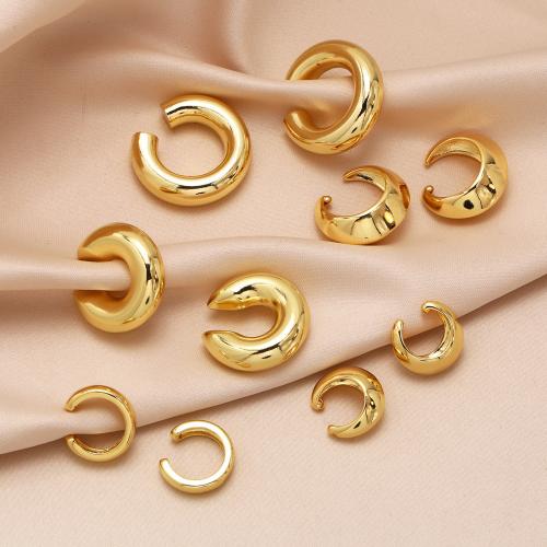 Brass Earring Clip, plated, fashion jewelry golden [