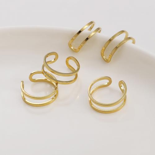Brass Finger Ring, plated, DIY & for woman, golden 1/Bag 