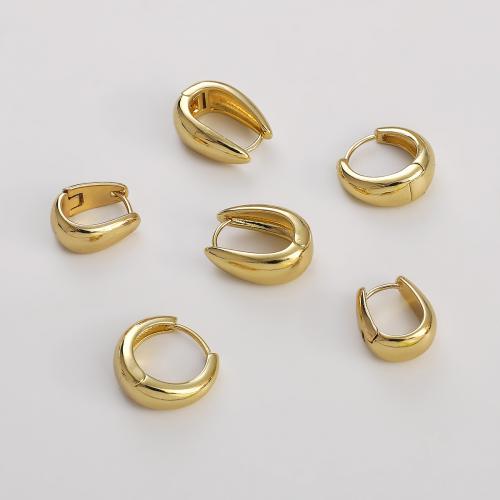Brass Lever Back Earring Component, plated, DIY & for woman, golden 