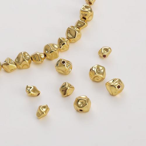 Brass Spacer Beads, plated, DIY  & for woman, golden, 1/Bag 