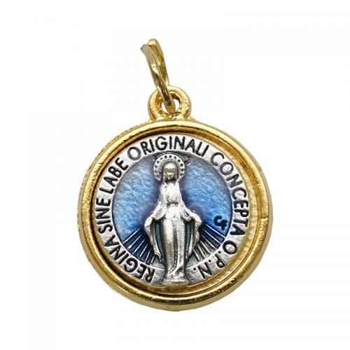 Pendentif Saint en alliage de zinc, Placage de couleur d'or, bijoux de mode & unisexe Vendu par PC