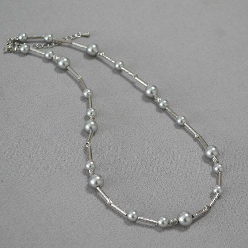 Collier en laiton fait à la main, avec perle de plastique, avec 5cm chaînes de rallonge, bijoux de mode & pour femme Environ 40 cm, Vendu par PC