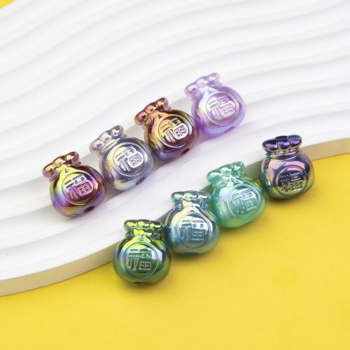 Perles acryliques plaquée, Acrylique, DIY, plus de couleurs à choisir Environ 4mm Vendu par sac
