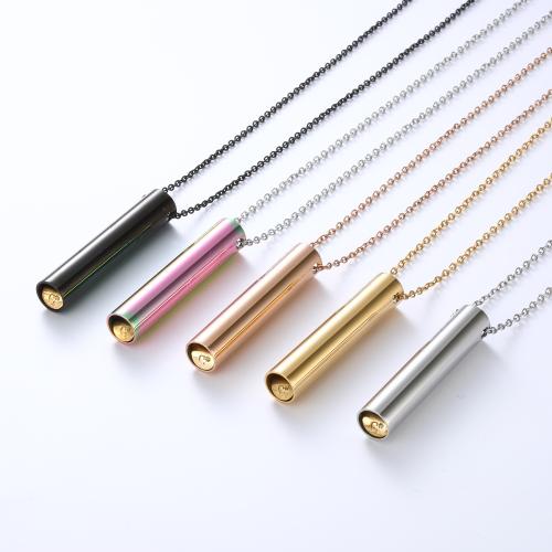 Stainless Steel Jewelry Necklace, 304 Stainless Steel, with 5cm extender chain, polished, fashion jewelry & Unisex 50mm Approx 70 cm 