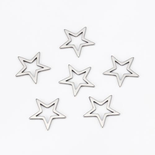 Stainless Steel Star Pendant, 304 Stainless Steel, DIY original color, Approx 