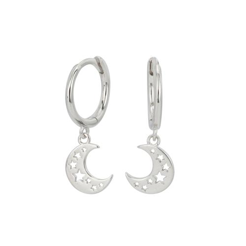 Sterling Silber Tropfen Ohrring, 925 Sterling Silber, plattiert, für Frau, keine, verkauft von Paar