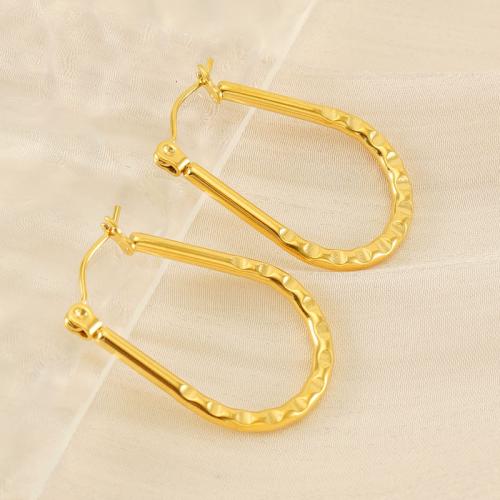Stainless Steel Leverback Earring, 304 Stainless Steel, Vacuum Ion Plating, fashion jewelry & for woman, golden [