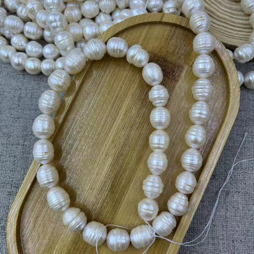 Baroque Cultured Freshwater Pearl Beads, fashion jewelry & DIY, white, Length about 11-12mm, Approx 