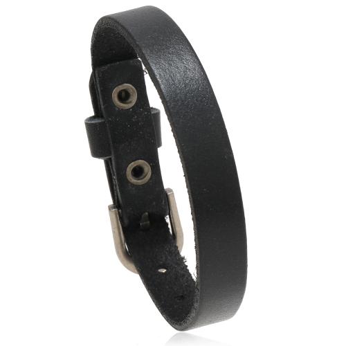 PU Leather Cord Bracelets, with Zinc Alloy, fashion jewelry & for man Approx 18-23 cm 