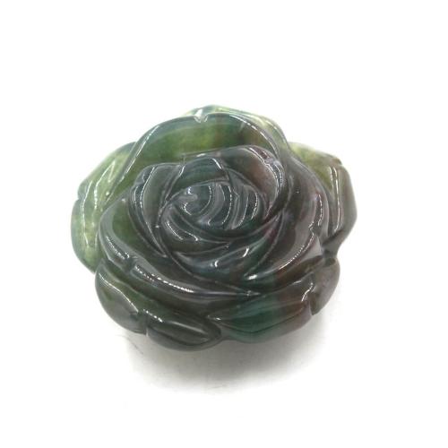 Gemstone ювелирные изделия Кулон, Природный камень, Роуз, резной, DIY & различные материалы для выбора, Много цветов для выбора продается PC
