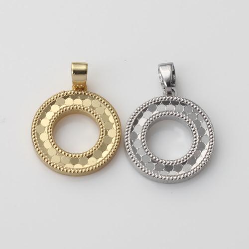 Brass Jewelry Pendants, Round, plated, DIY 