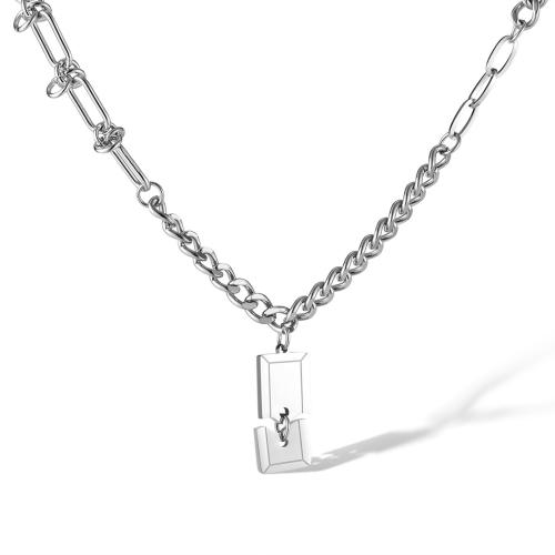 Stainless Steel Jewelry Necklace, 304 Stainless Steel, with 50mm extender chain, polished, fashion jewelry & Unisex, original color x12mm Approx 530 mm 