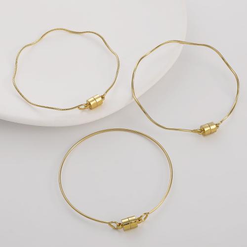 Brass Bracelet Findings, plated, DIY golden [