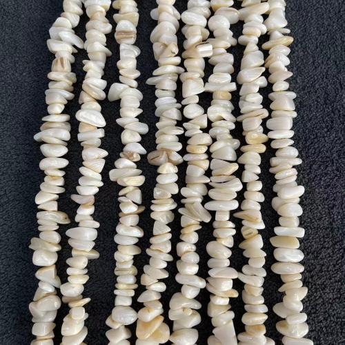 Perles en coquille naturel, coquille d'eau douce, Irrégulière, DIY, blanc, aboutuff1a10-13mm, Environ Vendu par PC