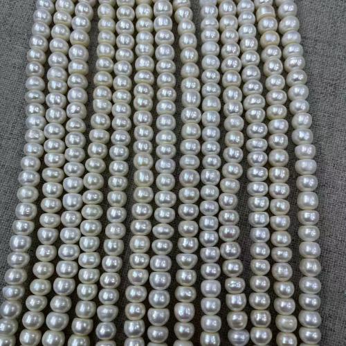 Keshi Cultured Freshwater Pearl Beads, fashion jewelry & DIY, white, Length about 9-10mm, Approx 
