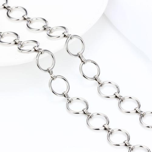Stainless Steel Circle Chain, 304 Stainless Steel, DIY, Approx 