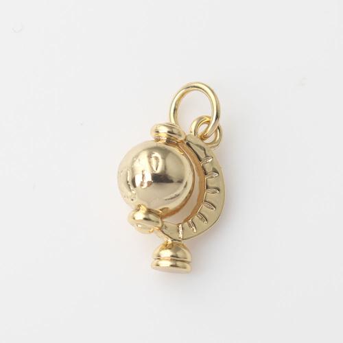 Bijoux pendentifs en laiton, Globe, Placage de couleur d'or, DIY Vendu par PC