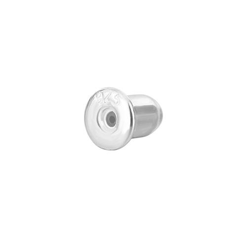 純銀製耳ナット産品, 92.5％純度シルバー, 銃弾, DIY & 異なるサイズの選択, シルバー, 売り手 ペア