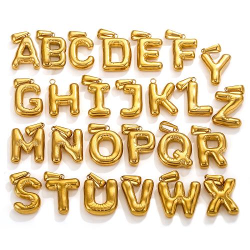Edelstahl Buchstaben Anhänger, 304 Edelstahl, DIY & verschiedene Stile für Wahl, keine, 21mm, verkauft von PC[