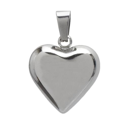 Кулон Сердце из Нержавеющей стали, Нержавеющая сталь 304, полированный, DIY, оригинальный цвет продается PC