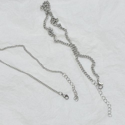 Мода нержавеющей стали ожерелье цепь, Нержавеющая сталь 304, полированный, DIY & разный размер для выбора, оригинальный цвет, продается PC[