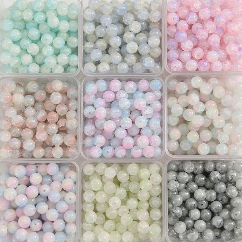 Handgefertigte Lampwork Perlen, rund, Modeschmuck, keine, 10mm, 50PCs/Tasche, verkauft von Tasche