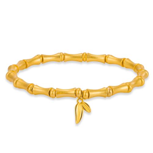 Bracelets en laiton, Placage, pour femme, doré Environ 17 cm, Vendu par PC