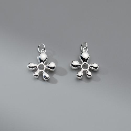 Sterling Silver Flower Pendants, 925 Sterling Silver, DIY [