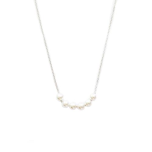 Plastik-Perlenkette, Zinklegierung, mit Kunststoff Perlen, mit Verlängerungskettchen von 5cm, Modeschmuck & für Frau, keine, Länge:ca. 42 cm, verkauft von PC