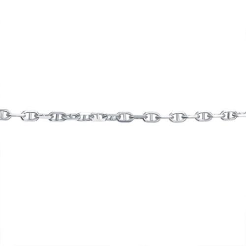 Cadena de la joyería de plata esterlina, Plata de ley 925, Bricolaje, plateado, 3mm, Vendido por g