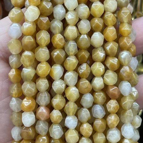 Yellow Aventurine Bead, fashion jewelry & DIY & faceted, yellow, 6mm Approx 38 cm 