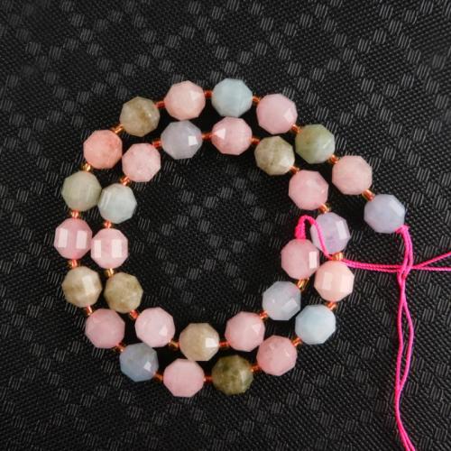 Perles de morganite, DIY & normes différentes pour le choix & facettes, multicolore Environ 38 cm, Vendu par brin