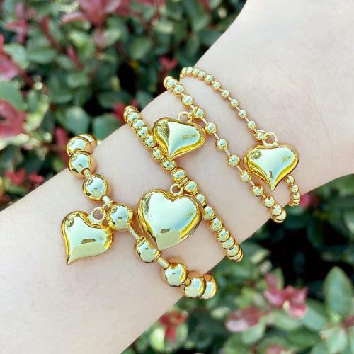 Brass Bracelets, plated, fashion jewelry golden 
