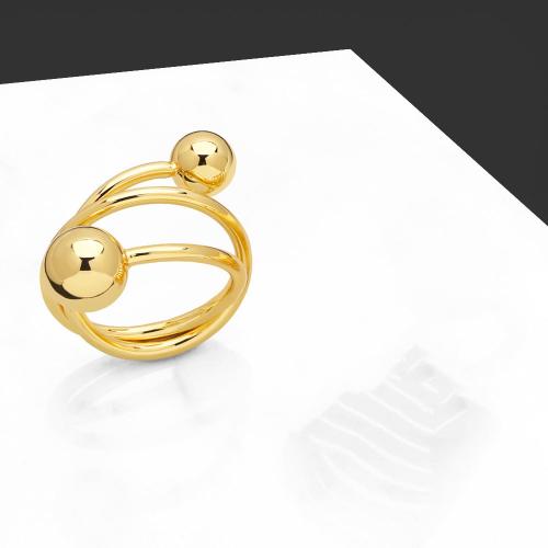 Brass Finger Ring, plated, fashion jewelry Ring inner diameter 18mm 