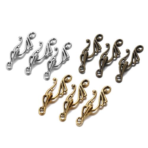 Zinc Alloy Hook and Eye Clasp, Music Note, plated, DIY 