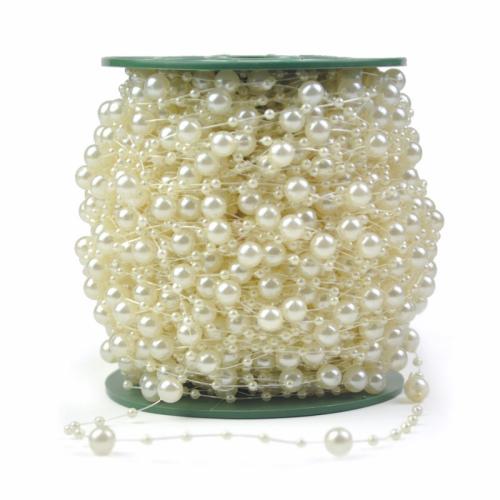 Chaîne de perles de pierre gemme, perle de plastique, DIY, plus de couleurs à choisir Vendu par bobine