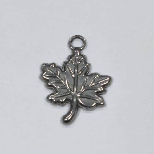 Stainless Steel Leaf Pendant, 304 Stainless Steel, Maple Leaf, fashion jewelry & DIY, original color Approx 