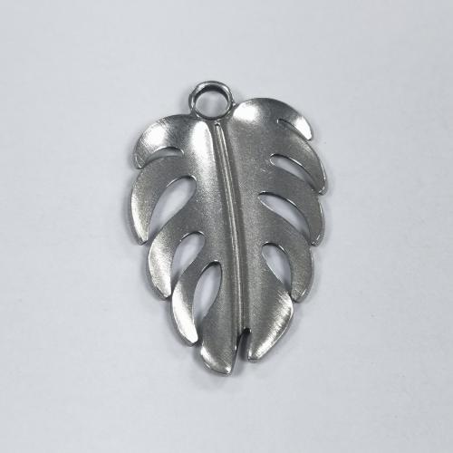 Stainless Steel Leaf Pendant, 304 Stainless Steel, fashion jewelry & DIY, original color Approx 