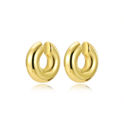 Brass Earring Clip, high quality plated, fashion jewelry & for woman 