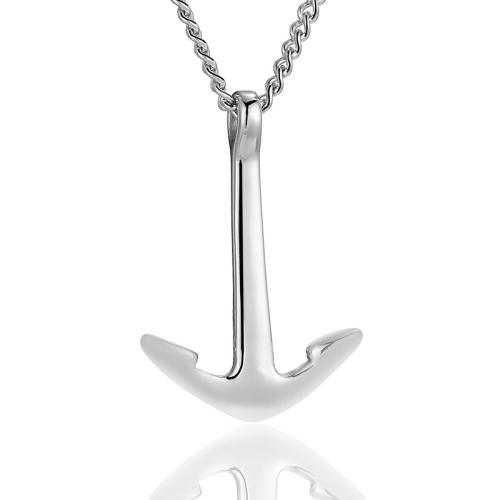 Stainless Steel Jewelry Necklace, 304 Stainless Steel, Anchor, fashion jewelry & for man 