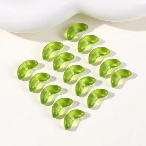 Transparent Acrylic Beads, DIY, green Approx 28mm 