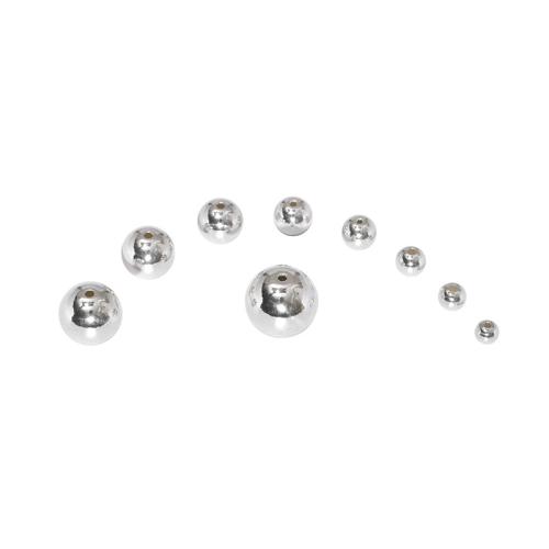 Sterling Silver Spacer Beads, 925 Sterling Silver, Round, polished, DIY 
