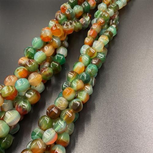 Natürliche Malachit Achat Perlen, Modeschmuck & DIY & verschiedene Größen vorhanden, gemischte Farben, Länge:ca. 38 cm, verkauft von Strang