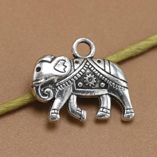 Zinc Alloy Animal Pendants, Elephant, antique silver color plated, fashion jewelry & DIY Approx 2mm [