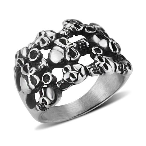 Титан Сталь палец кольцо, титан, полированный, ювелирные изделия моды & разный размер для выбора & Мужский, продается PC
