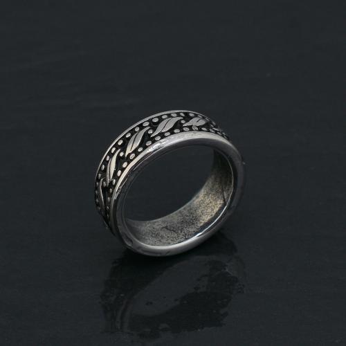 Титан Сталь палец кольцо, титан, помазать, ювелирные изделия моды & разный размер для выбора & Мужский, продается PC