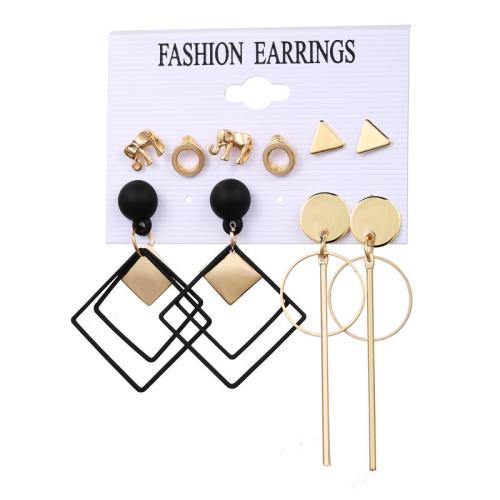 Zinc Alloy Drop Earring, with Plastic, plated, for woman & hollow 