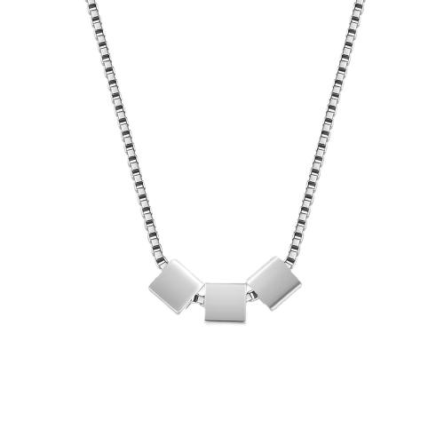 Titanium Steel Jewelry Necklace, with 6cm extender chain, fashion jewelry & for woman, original color Approx 40 cm 